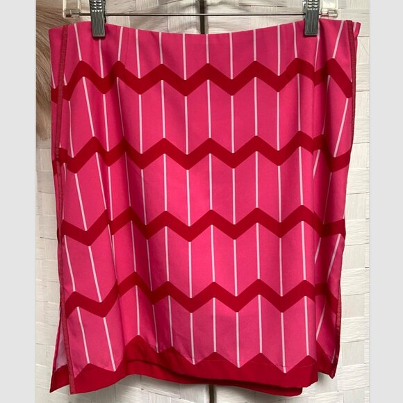 Golftini Golf Tennis Performance I Love Lucy Chevron Pink Skort Size 10 L - Picture 3 of 9